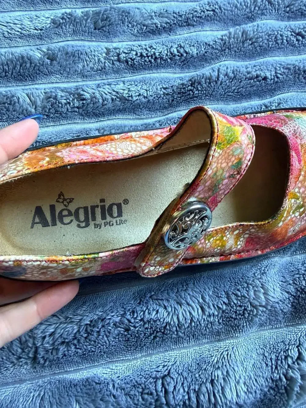 Alegria Women’s Paloma Floral Mary Jane Comfort Shoes Size 36